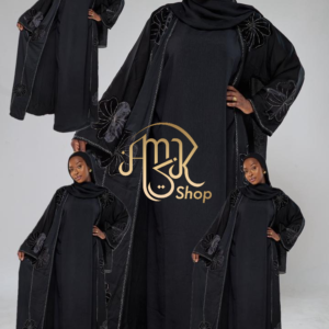 Abaya Noir 3 pièces
